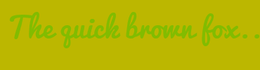 Image with Font Color 82BC00 and Background Color BCB700